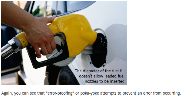 Poka-yoke fuel nozzle